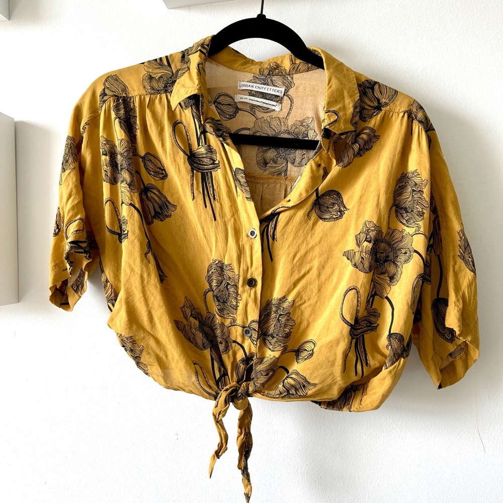 Urban Outfitters Button-Up Design Top